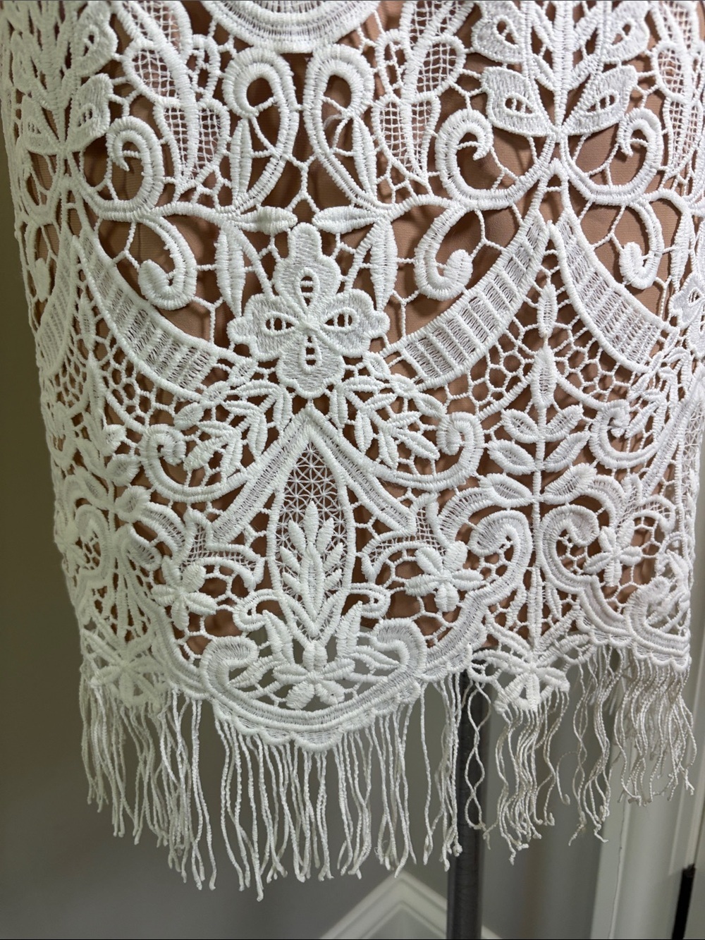 Saylor Marcella Flapper Dress White - Picture 7 of 16